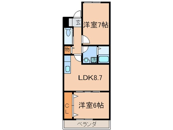 ＬＡＶＥＲＩＴＥ　ＮＳⅡの物件間取画像